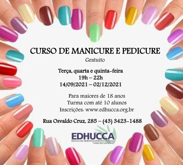 Edhucca lança curso gratuito de manicure e pedicure