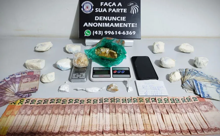 GM prende homem com grande quantidade de drogas em Arapongas
