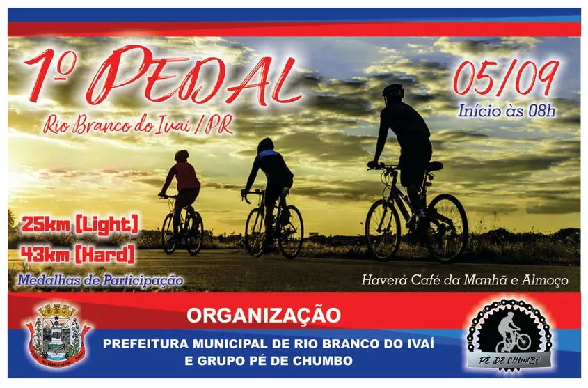 Rio Branco do Ivaí promove 1º pedal