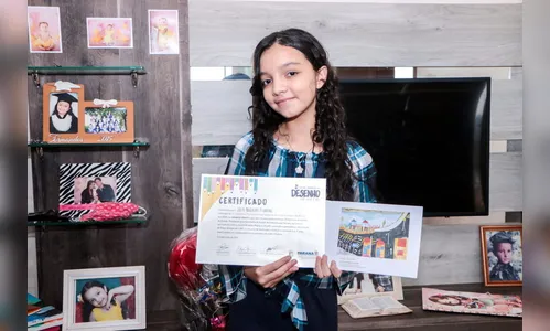 Aluna apucaranense se destaca em concurso artístico estadual