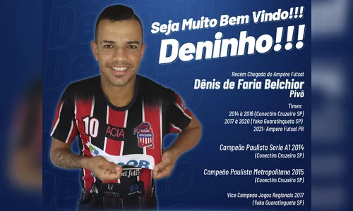 Apucarana Futsal anuncia pivô para disputa da Série Prata