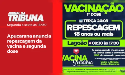 Apucarana anuncia repescagem da vacina e segunda dose