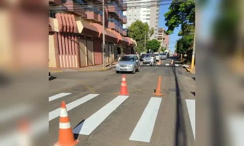 Arapongas reforça sinalização viária na área central