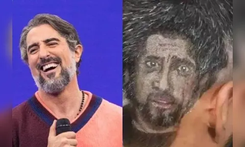 Barbeiro chama atenção ao desenhar rosto de Mion em cabelo