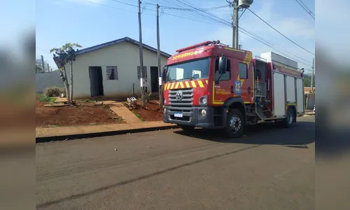 Cama pega fogo e mobiliza Bombeiros de Apucarana