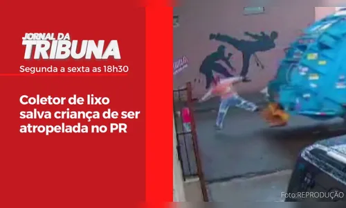 Coletor de lixo salva criança de ser atropelada no PR
