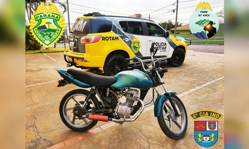 Moto furtada em Apucarana em 2013 é recuperada em Faxinal