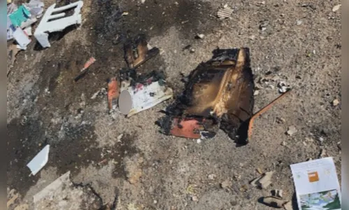 Gari sofre ferimentos após saco de lixo explodir