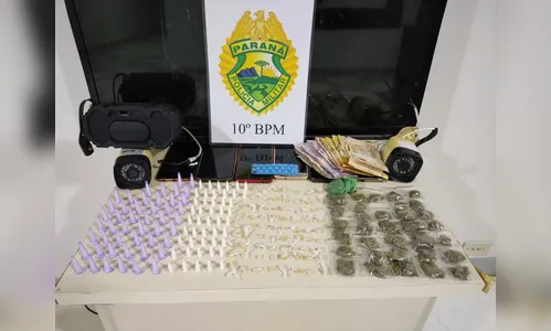 Homens são presos com drogas, dinheiro e estimulante sexual