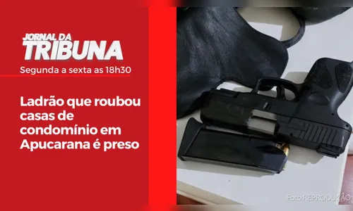 Ladrão que roubou casas de condomínio em Apucarana é preso