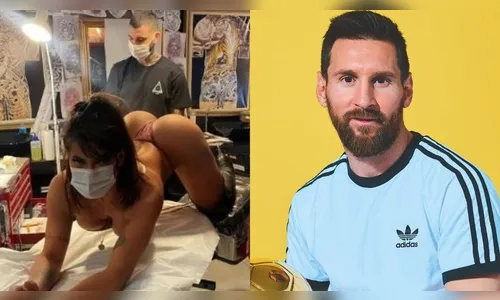 Miss Bumbum faz tatuagem anal em homenagem a Messi