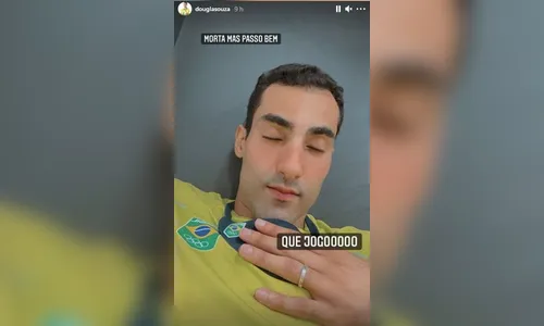 'Morta, mas passo bem', brinca Douglas Souza do vôlei