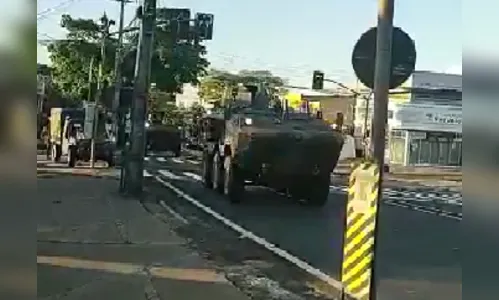 Movimentação do Exército chama atenção em Apucarana