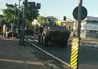 Movimentação do Exército chama atenção em Apucarana