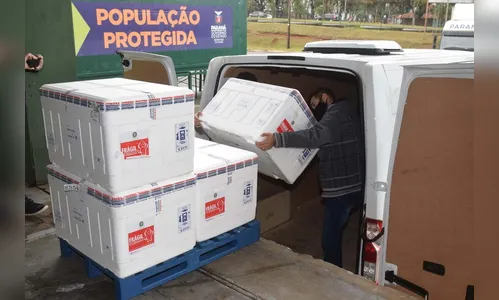 Novo lote de vacinas chega ao Paraná nesta segunda