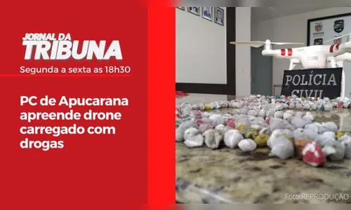PC de Apucarana apreende drone carregado com drogas