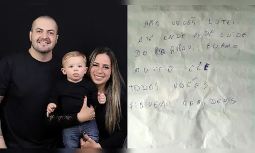 Pai se despede de filho em carta: 