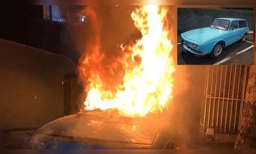 Susto: Relíquia de Pessuti pega fogo