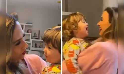 Tatá Werneck celebra ao ouvir filha falando frase inusitada