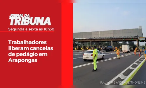 Trabalhadores liberam cancelas de pedágio em Arapongas