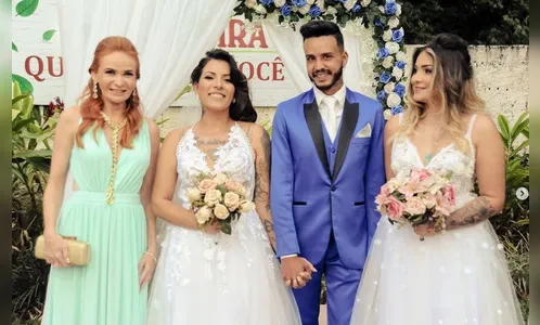 Trisal viraliza depois de exibir live de casamento a três