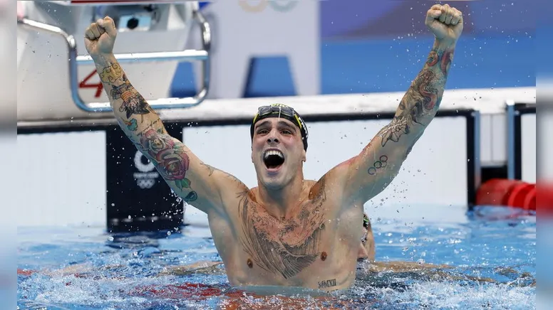 Imagem ilustrativa da notícia Bruno Fratus conquista medalha de bronze na final dos 50 m