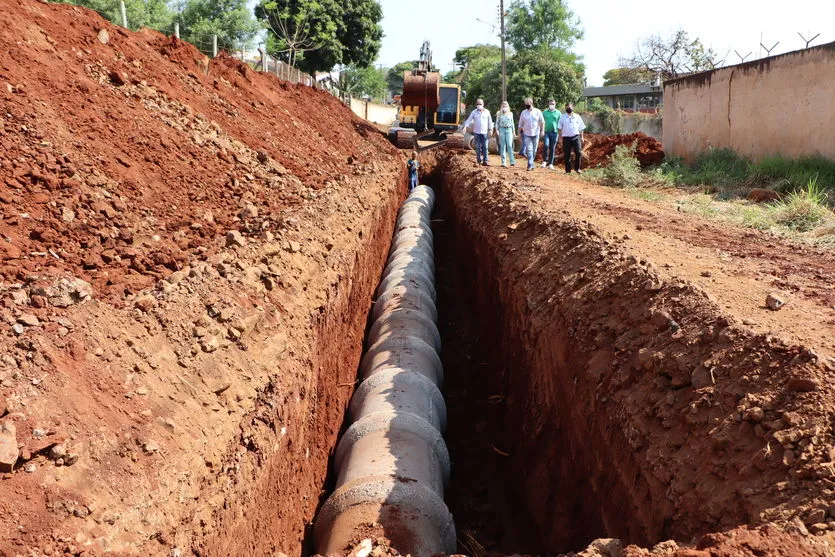 As obras são entre a Subseção da OAB (Ordem dos Advogados do Brasil) e a Colônia da Prefeitura