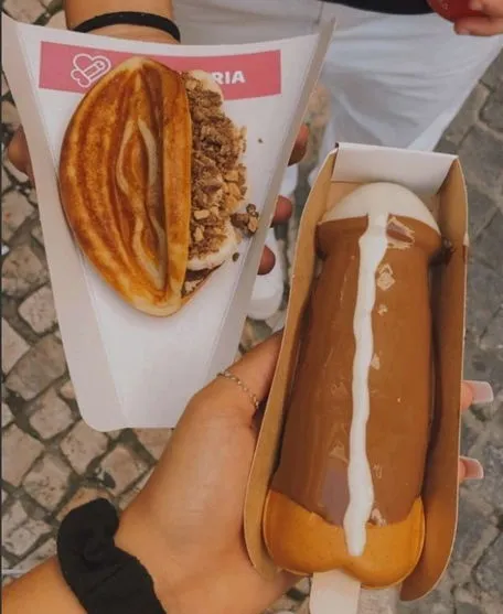 Brasileira vende crepes em formato de órgãos genitais