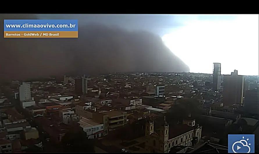Municípios de São Paulo registram tempestade de areia