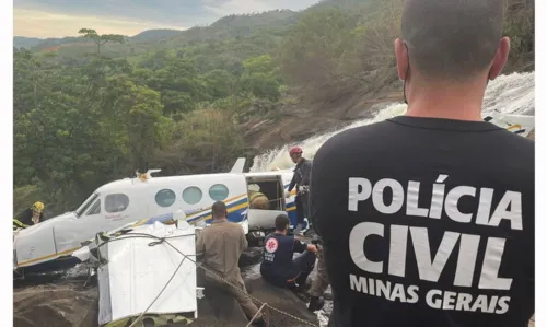 Acidente aéreo foi  no distrito de Piedade de Caratinga, no município de Caratinga (MG)