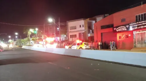 Acidente foi  Av. Ladislao Gil Fernandez, na interseção com a Av. Paraná