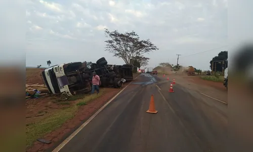 Homem morre em acidente na PR-090 nesta madrugada