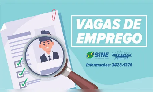 Agência do Trabalhador oferta 623 vagas nesta segunda