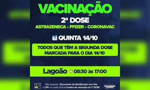 Apucarana aplica 2ª dose da AstraZeneca, Pfizer e Coronavac