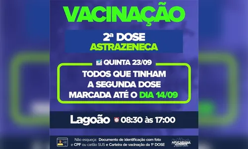 Apucarana aplica 2ª dose da astraZeneca, Pfizer e Coronavac