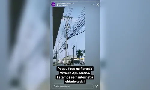 Apucarana registra falta de luz e instabilidade na internet