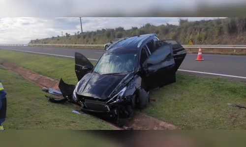 Bebê de 4 meses é levado ao hospital após acidente na BR-376