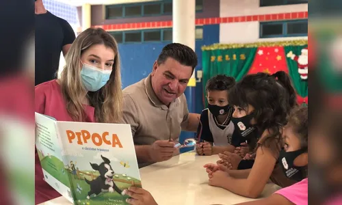 CMEI do Araucária recebe visita da deputada Luísa Canziani