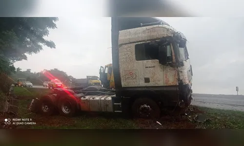 Caminhoneiro é levado em estado grave para o Honpar