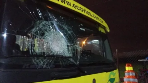 Caminhoneiros fazem protestos com depredações em Santos