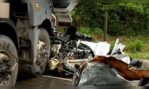 Carro bate em carreta e quatro morrem na BR-269