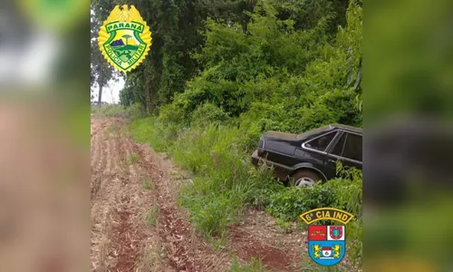 PM de Jardim Alegre recupera carro furtado em Borrazópolis