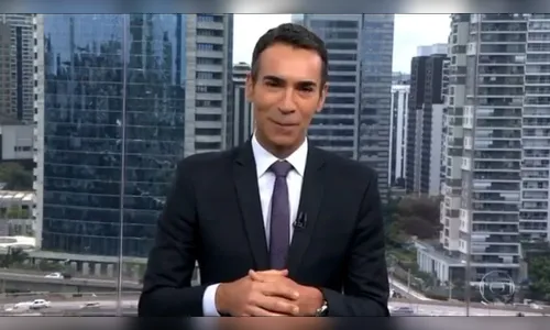 César Tralli chora ao deixar SP1 e é aplaudido por equipe