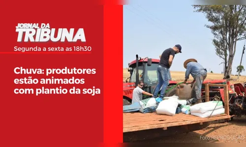 Chuva: produtores estão animados com plantio da soja