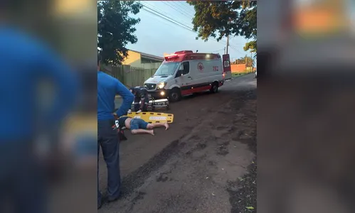 Ciclista fica ferido em Arapongas; Samu é acionado