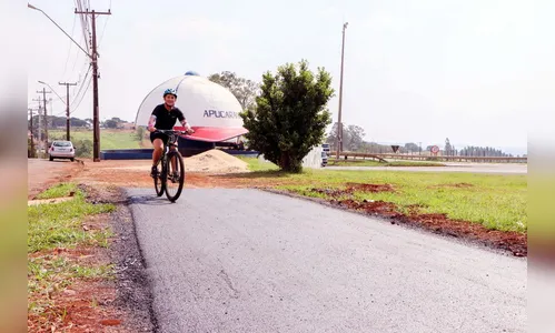 Ciclovia “Irmo Celso Vidor” em Apucarana recebe asfalto