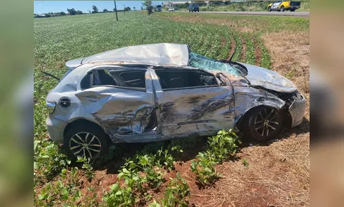 Cinco pessoas ficam feridas após acidente grave em Arapongas