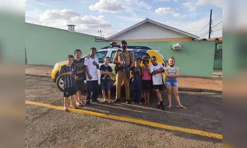 Crianças de Apucarana são surpreendidas pela polícia