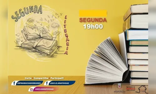 Cultura em Casa “segundou” com literatura em Arapongas