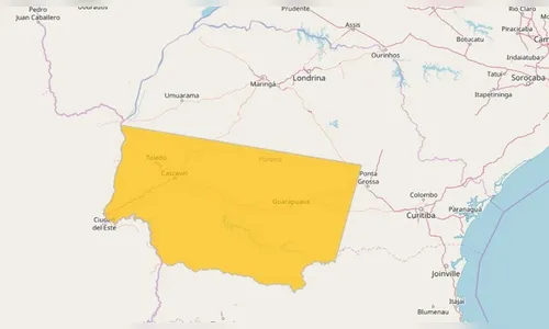 Defesa Civil emite alerta de temporal na região de Cascavel